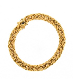 Caplain Paris sapphire and gold bracelet