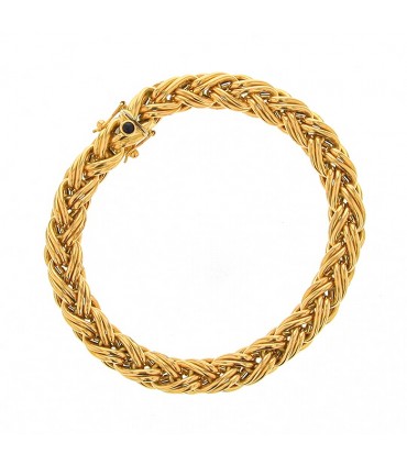 Caplain Paris sapphire and gold bracelet