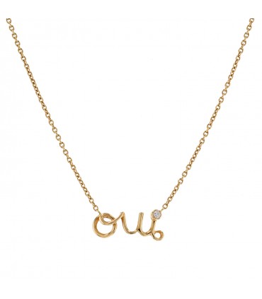 Dior Oui diamond and gold necklace
