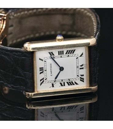 Cartier Tank gold watch