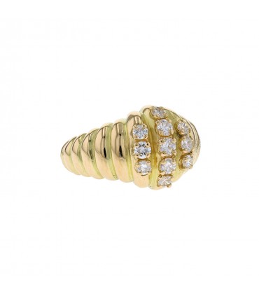Chaumet diamonds and gold ring