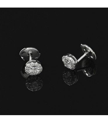 Diamonds and gold earrings