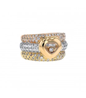 Chopard Happy Diamonds and gold ring