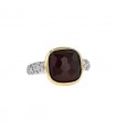 Pomellato Sherazade diamonds, garnet and gold ring