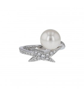 Mauboussin Perle de Ma Vie diamonds, pearl and gold ring