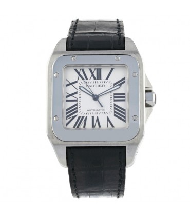 Cartier Santos 100 stainless steel watch