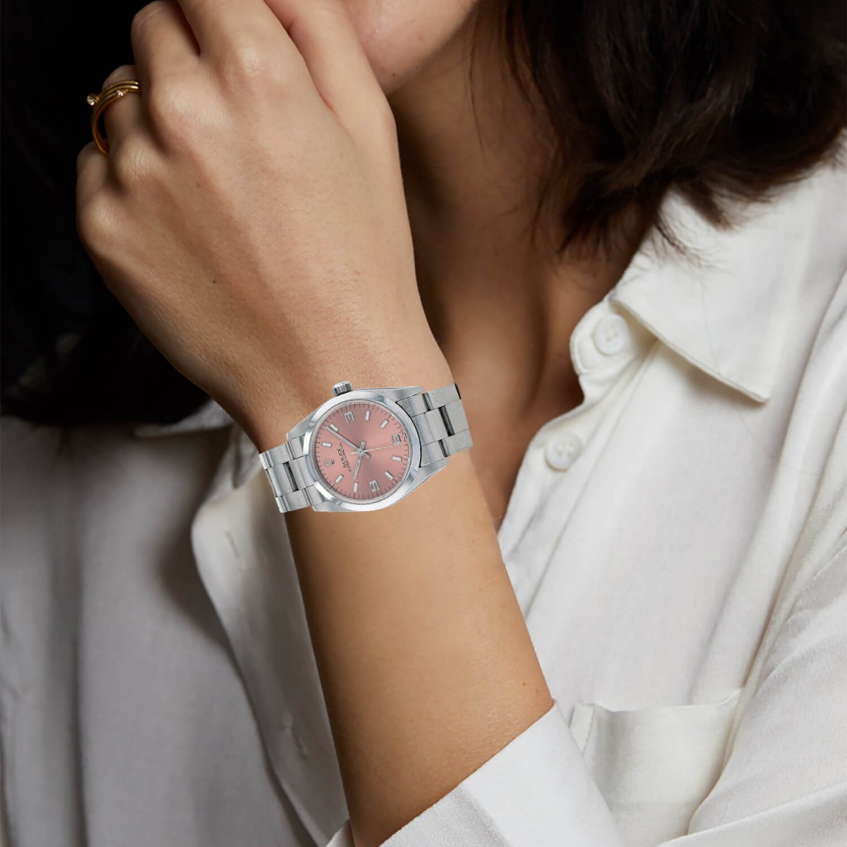 Rolex femme cadran rose cheap