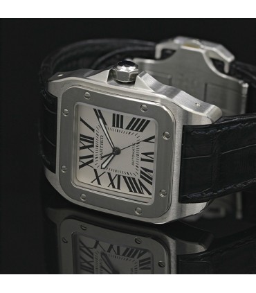 Cartier Santos 100 stainless steel watch