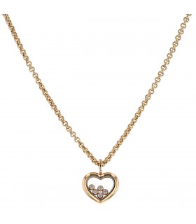 Chopard Happy Diamonds, diamonds and gold pendant