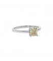 Yellow diamond and gold ring