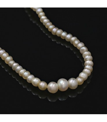 Pearls and platinum necklace
