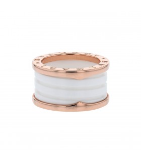 Bulgari Bzero 1 ceramic and gold ring