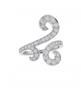 Van Cleef & Arpels Oiseaux de Paradis Volutes diamonds and 18k gold ring