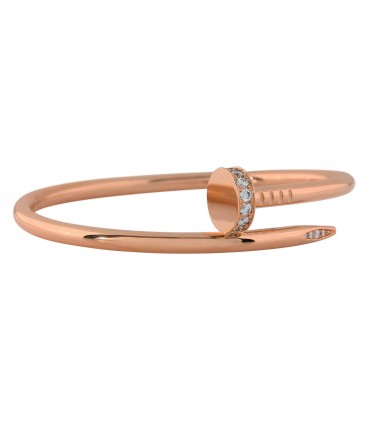Cartier Juste un Clou diamonds and gold bracelet Size 16