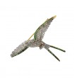 Diamonds, emeralds, gold and platinum brooch