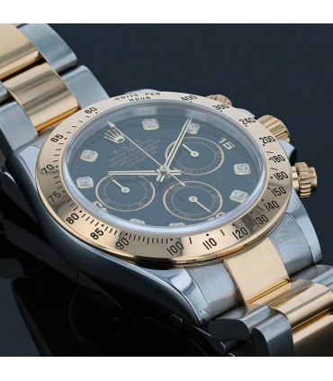 Rolex Daytona diamonds, stainless steel and gold watch Circa 2003