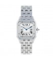 Cartier Panthère diamonds and stainless steel watch