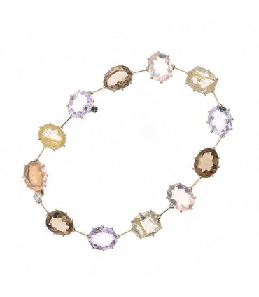 H. Stern quartz and gold bracelet