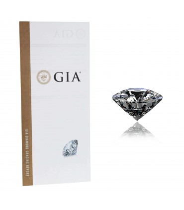 Diamond and platinum ring - GIA certificate 1,89 cts D VVS2