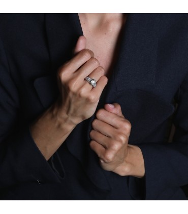 Diamonds and gold ring