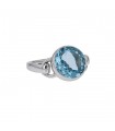 Poiray Indrani blue topaze and gold ring