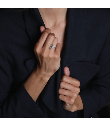 Diamonds and gold ring
