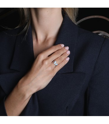 Dior Diorette diamond, enamel and gold ring