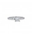 De Beers diamond and gold ring - De Beers Certificate 0,71 ct D VS2