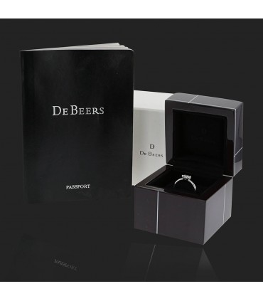 Bague De Beers - Diamant Certificat De Beers 0,71 ct D VS2