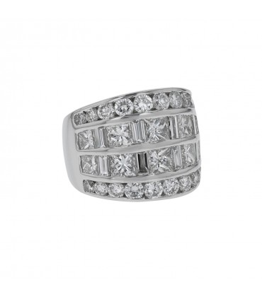 Bague platine et diamants