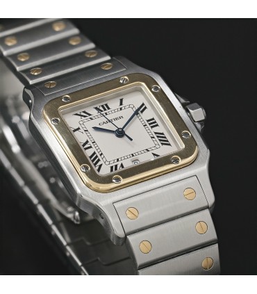 Cartier Santos Galbée stainless steel and gold watch