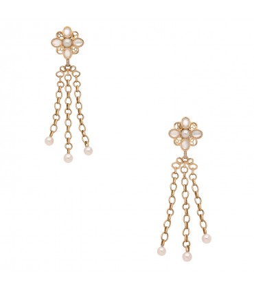 Boucles d’oreilles Chanel Mother of Pearl