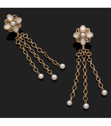 Boucles d’oreilles Chanel Mother of Pearl