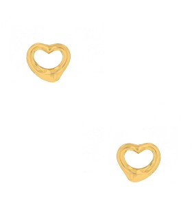 Tiffany & Co. Open Heart gold earrings