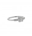Tiffany & Co. Wire Tiffany T diamonds and gold ring