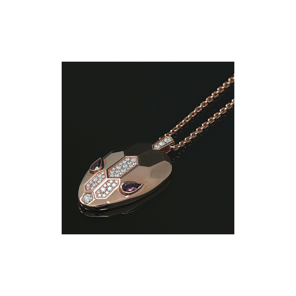 Serpenti Necklace Rose Gold Cl859133 | Necklaces | Bulgari Official Store
