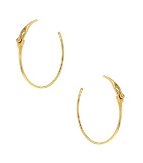 Dinh Van Serrure diamond and gold earrings