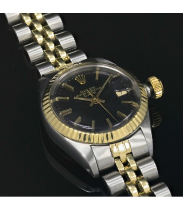 Rolex Date stainless steel and gold watch circa 1977