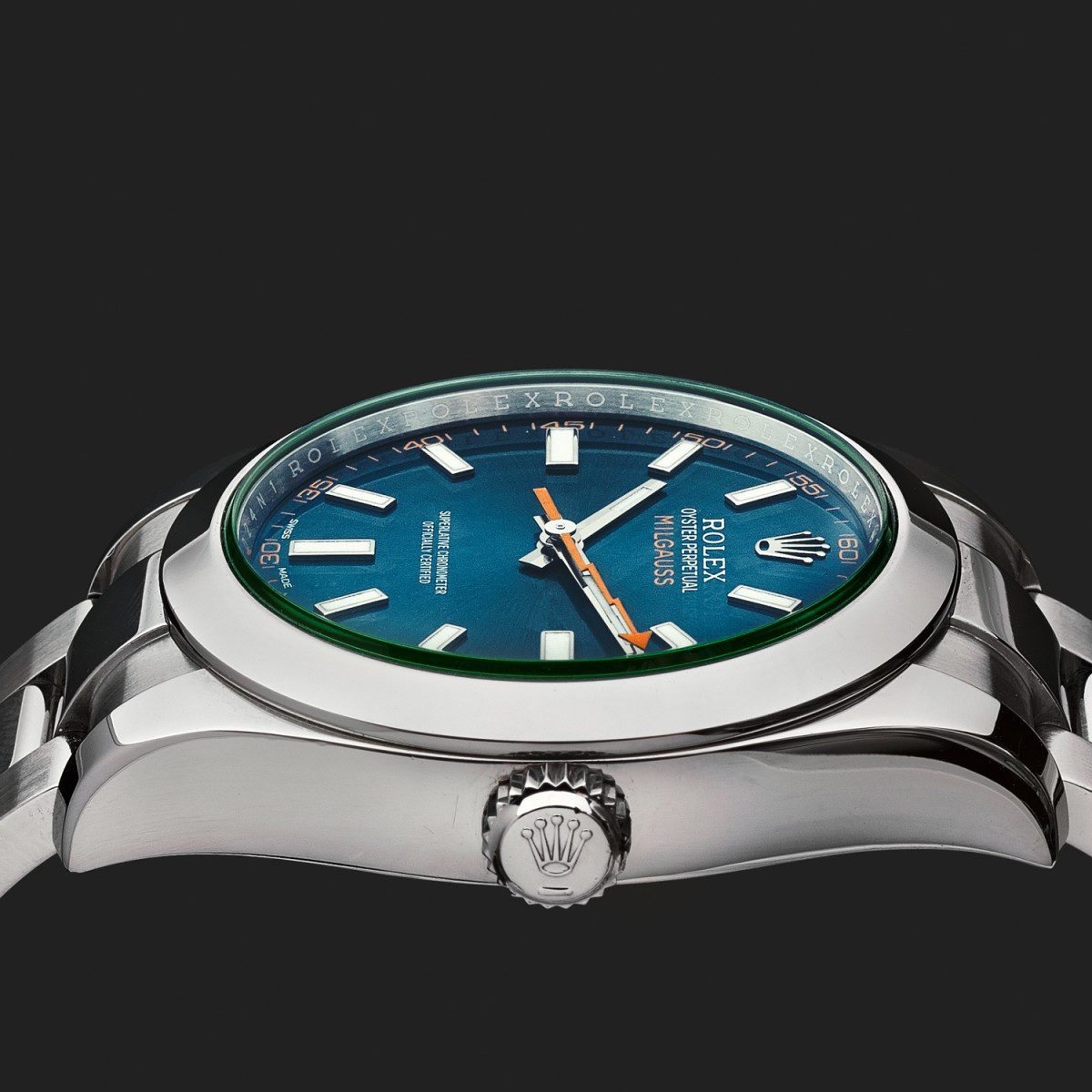 Montre Rolex Oyster Perpetual Milgauss Bleu Z