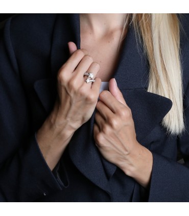 Chanel Comète Géode diamonds and gold ring