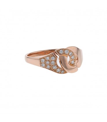 Dinh Van Menottes R8 diamonds and gold ring
