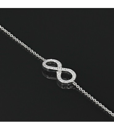 Tiffany & Co. Infinity diamonds and gold bracelet