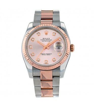Rolex DateJust stainless steel and gold watch