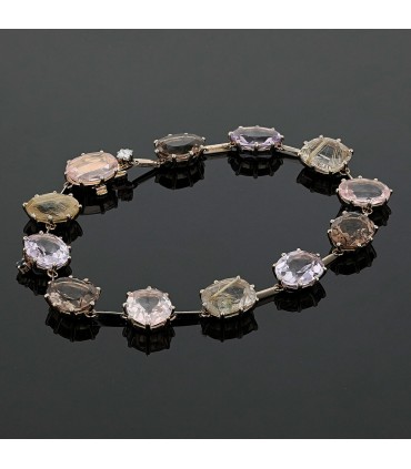 H. Stern quartz and gold bracelet