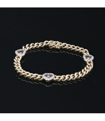 Chopard Happy Diamonds and gold bracelet