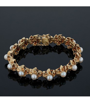 Bracelet or et perles