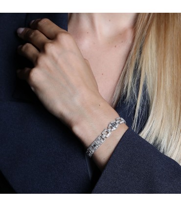 Art Déco diamonds and platinum bracelet