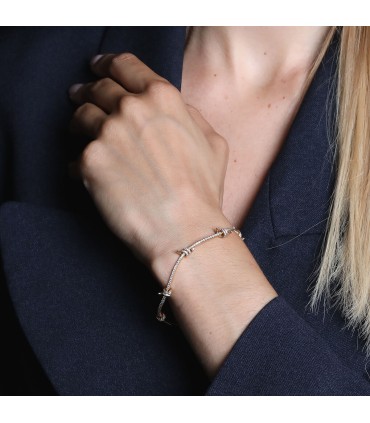 Lorenz Bäumer Fil D’Amour diamonds and 18k gold bracelet