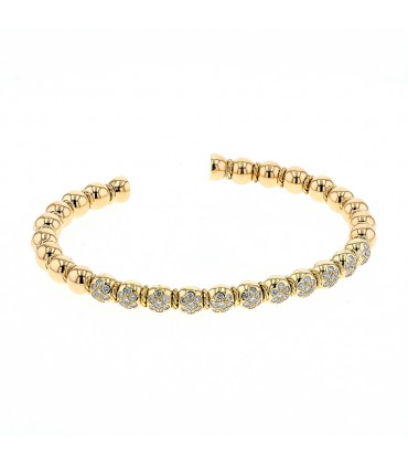 Diamonds and gold bracelet