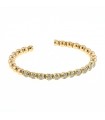 Diamonds and gold bracelet